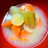 甘い野菜3種のお味噌汁